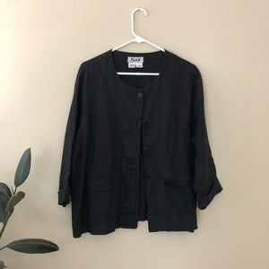 Black FLAX Chore Jacket